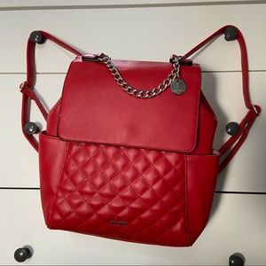 Nine West red backpack